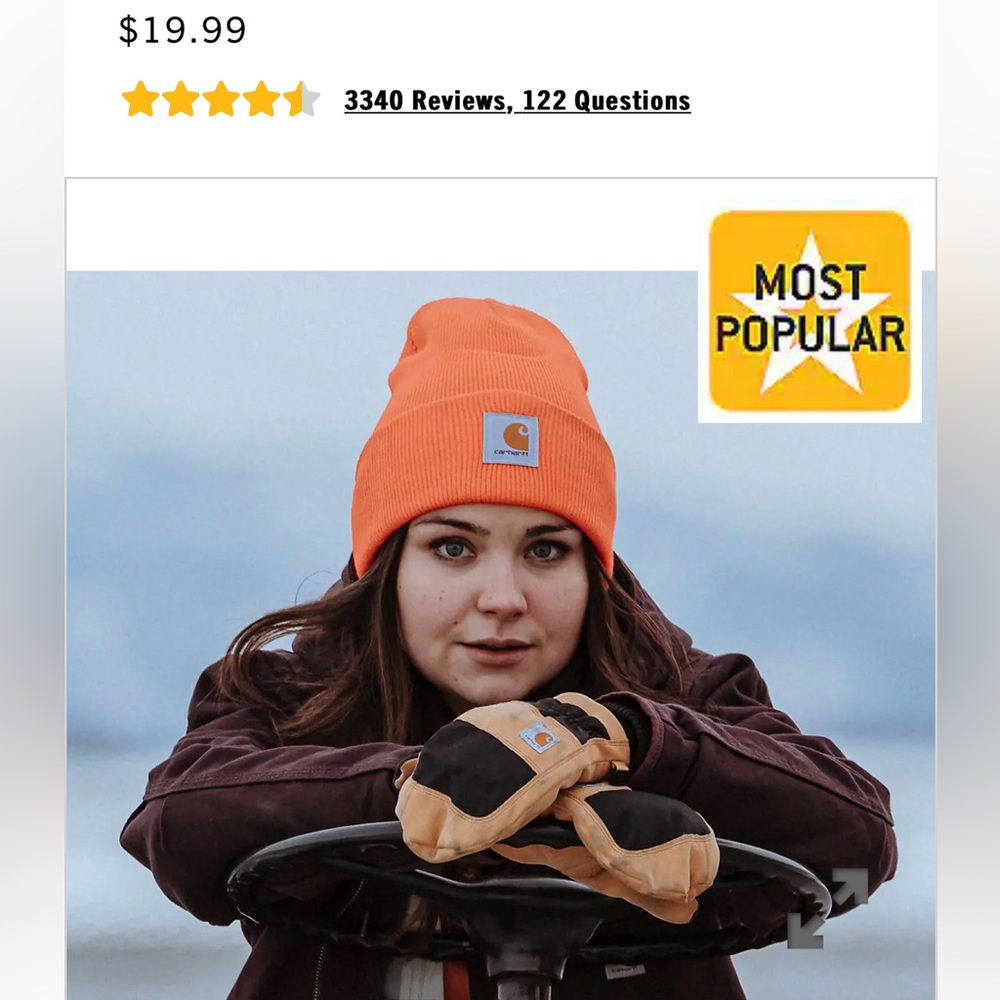 Carhartt Beanie - Bright Orange